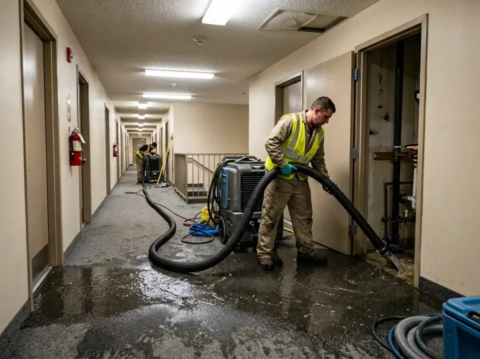 multi-unit-apartment-hallway-f-005 — frequently asked questions, Emergency Burst Pipe Water Extraction & Removal in Golf Man…